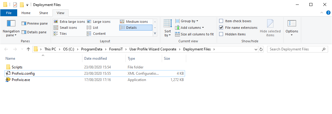 Deployment Files Folder